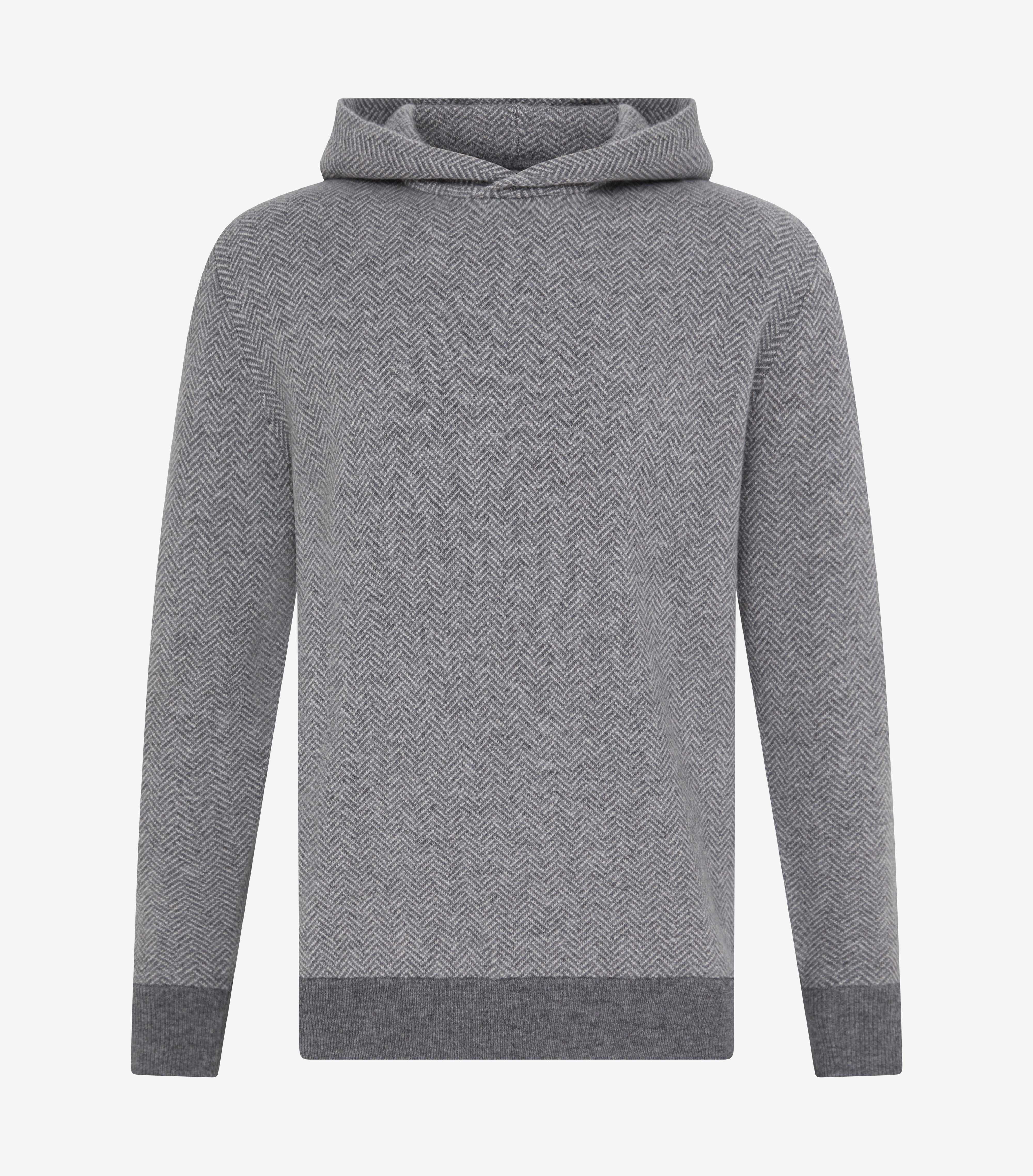 Sero Cashmere Herringbone Hoodie