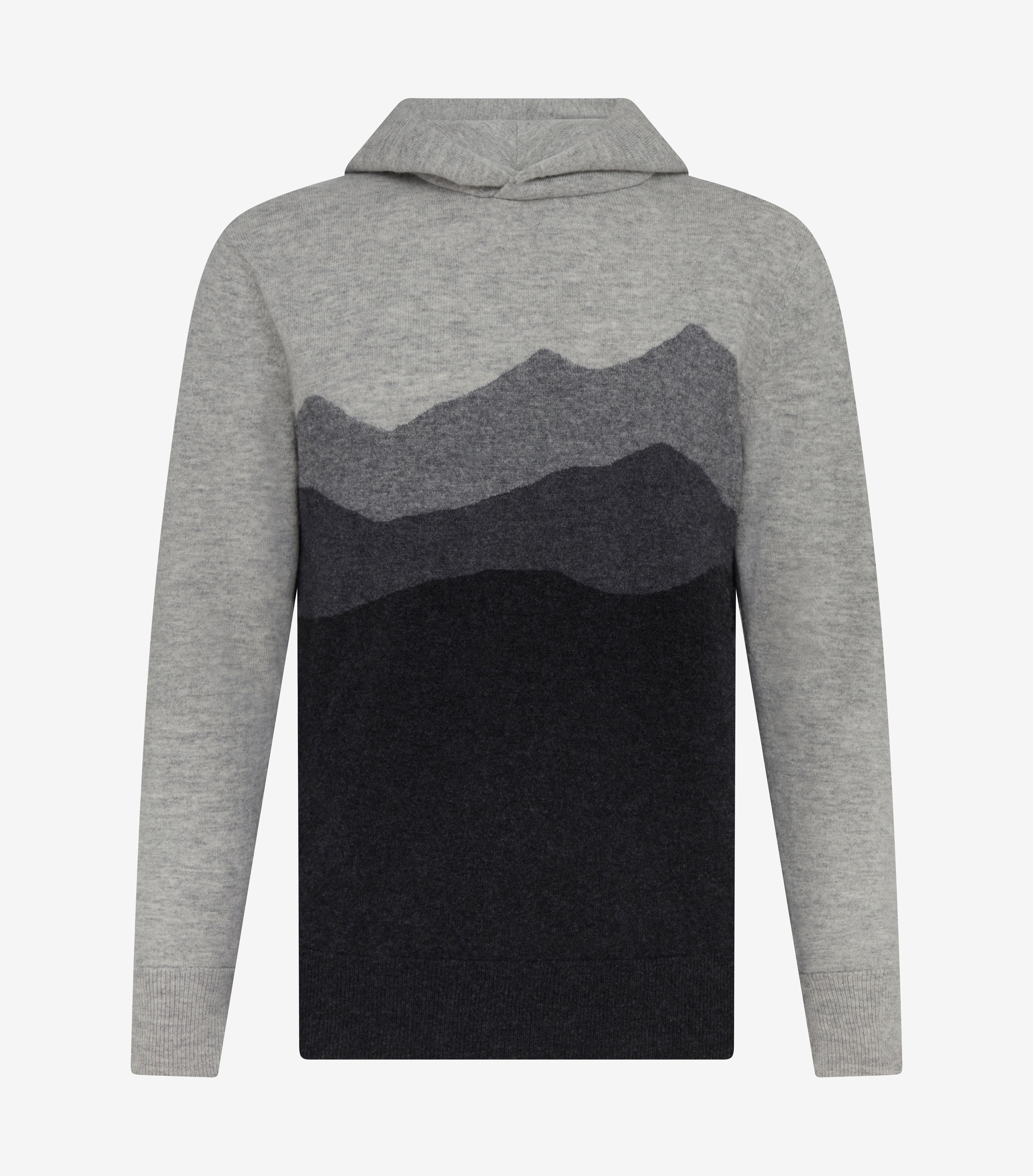 Sero Cashmere Hoodie - Mountainscape