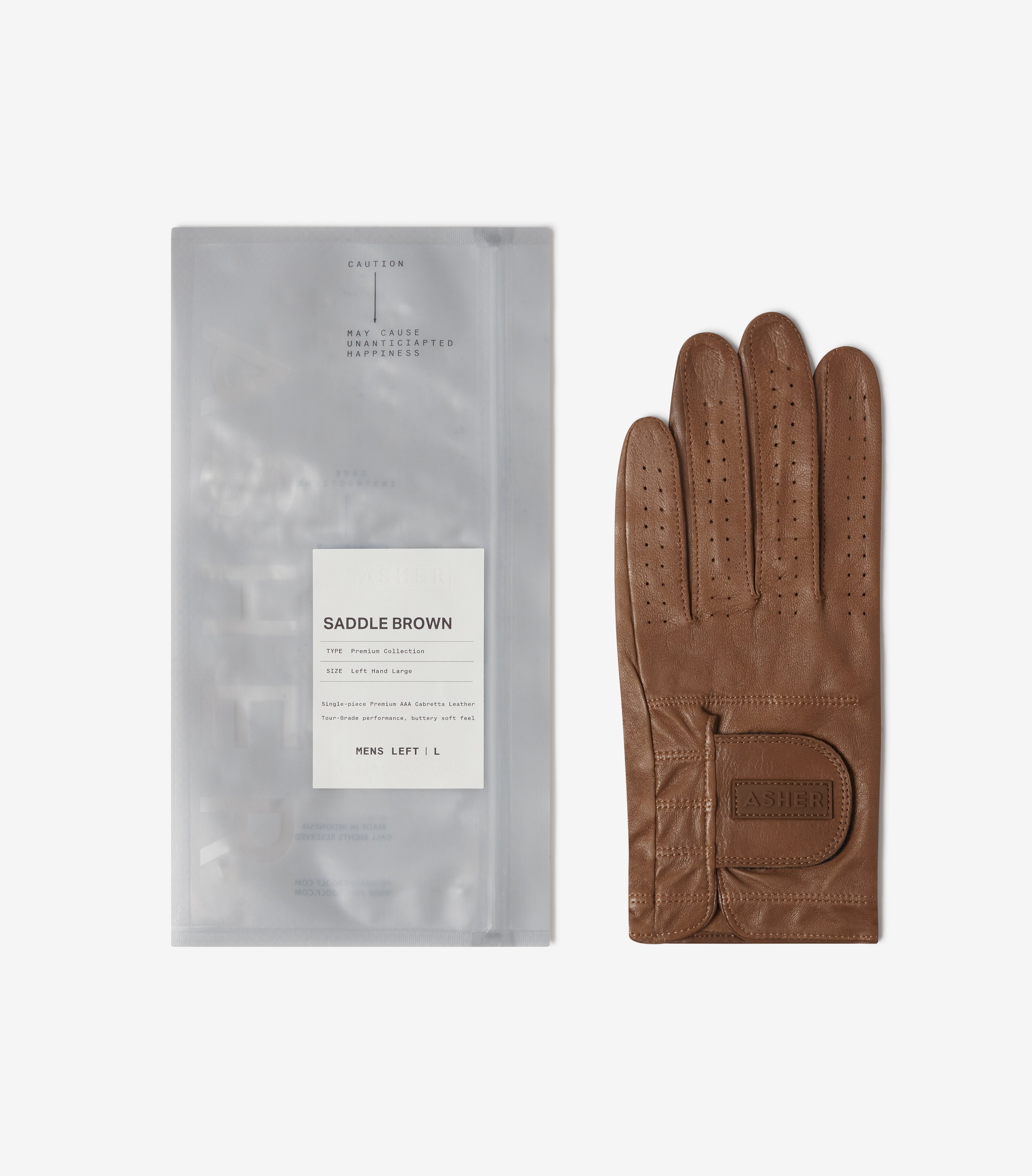 Men's Major Golf Glove - Saddle Brown