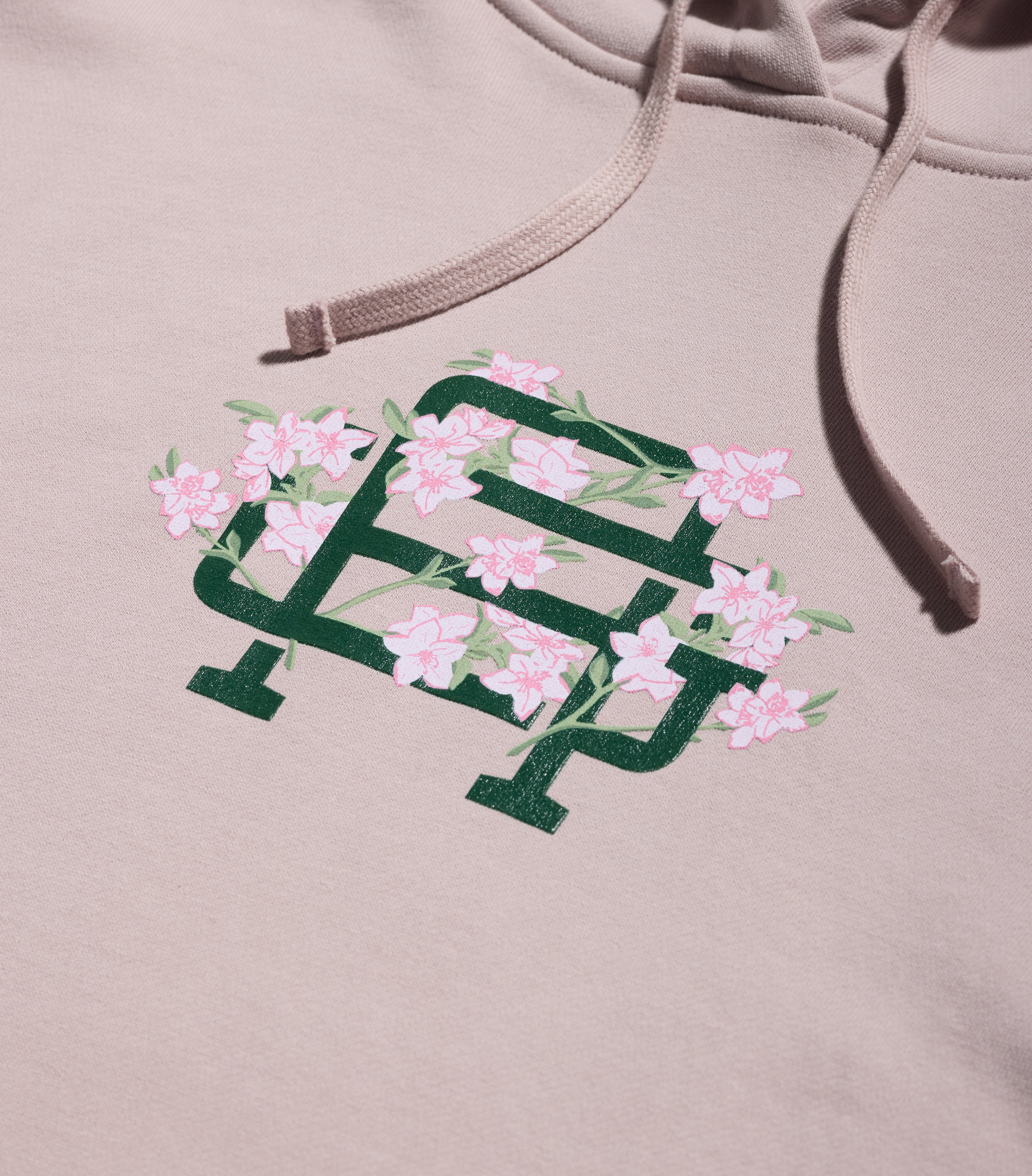 Tech Terry Hoodie - Azalea Monogram