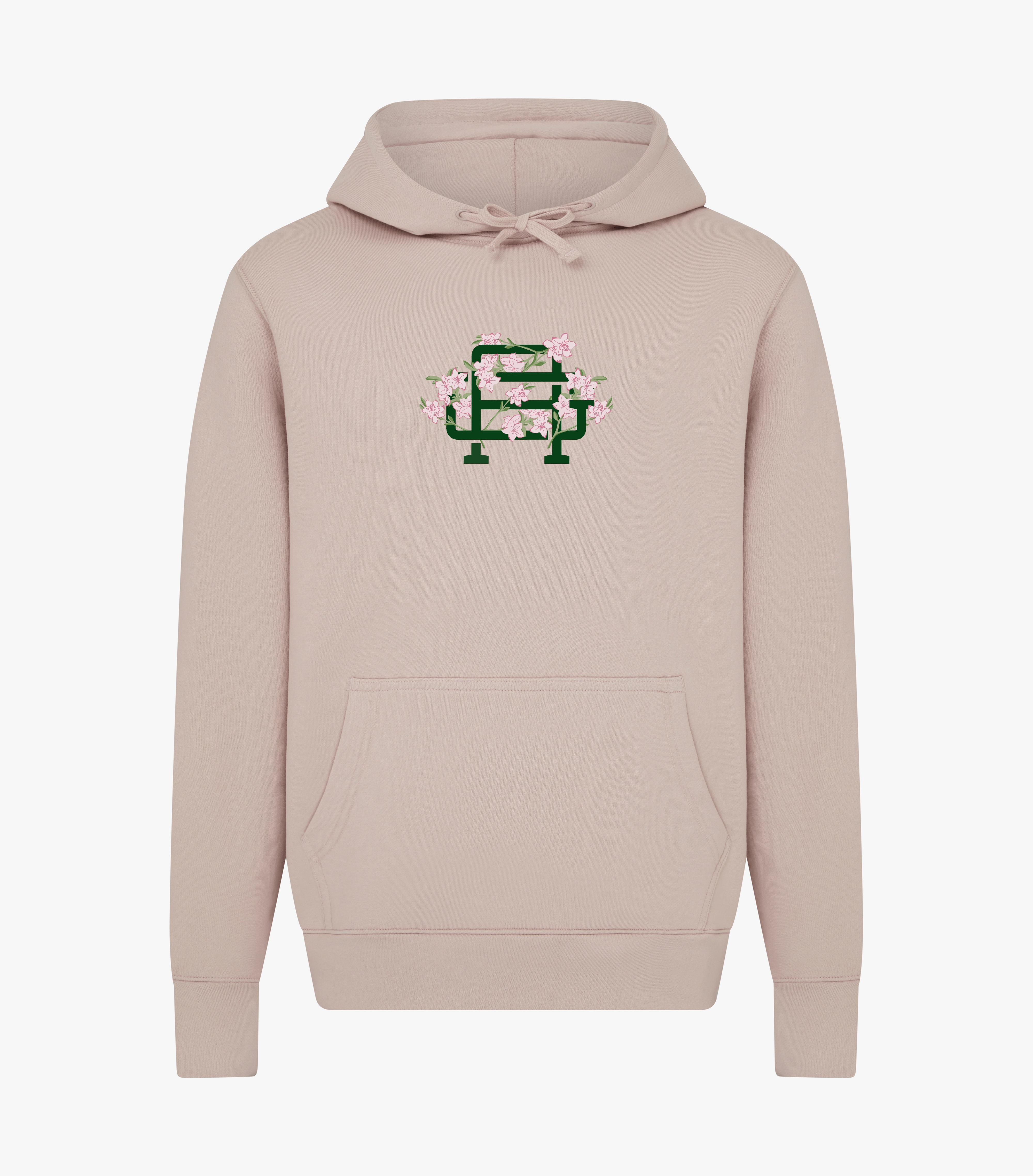 Tech Terry Hoodie - Azalea Monogram