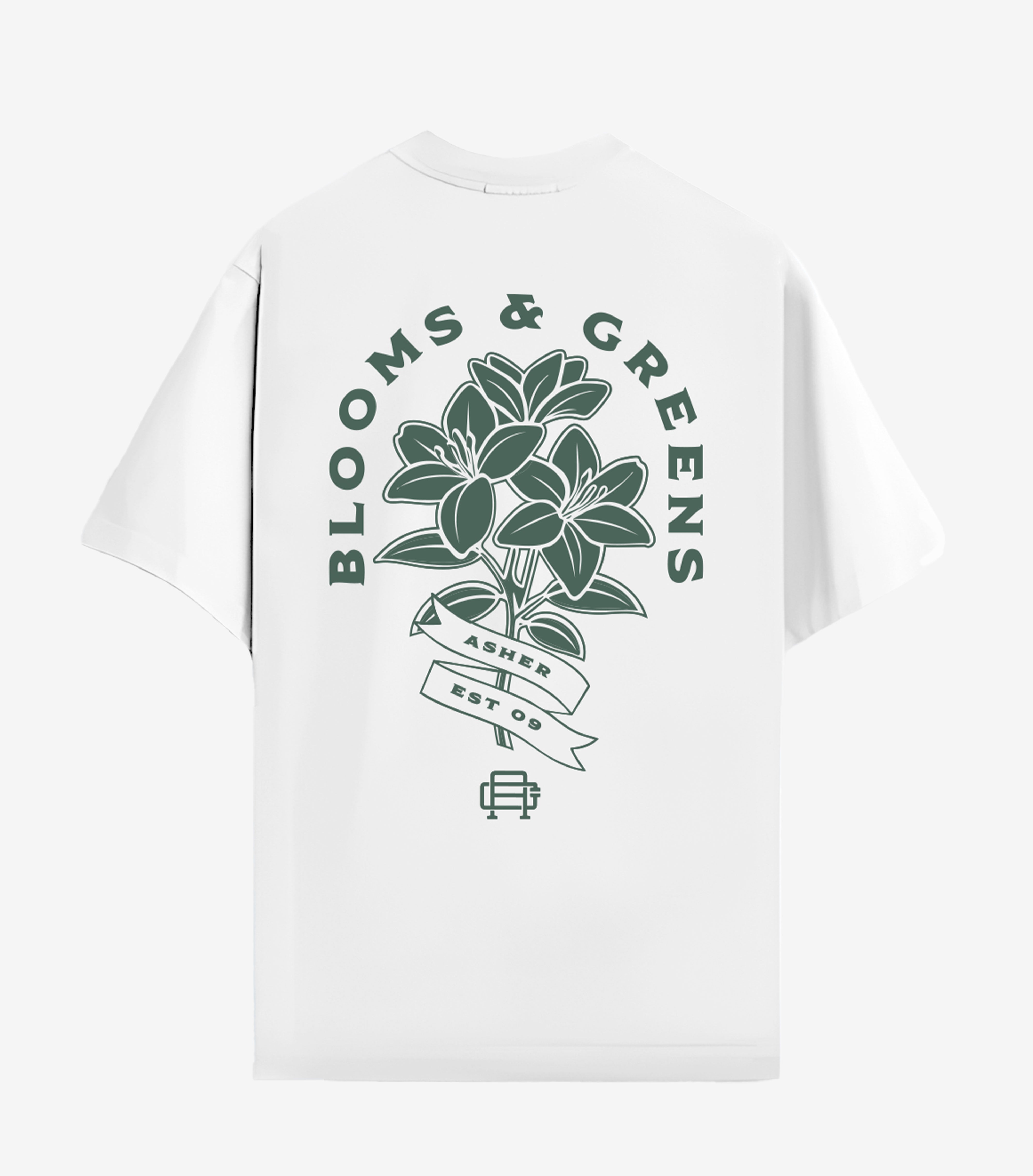 Core Tee - Blooms and Green