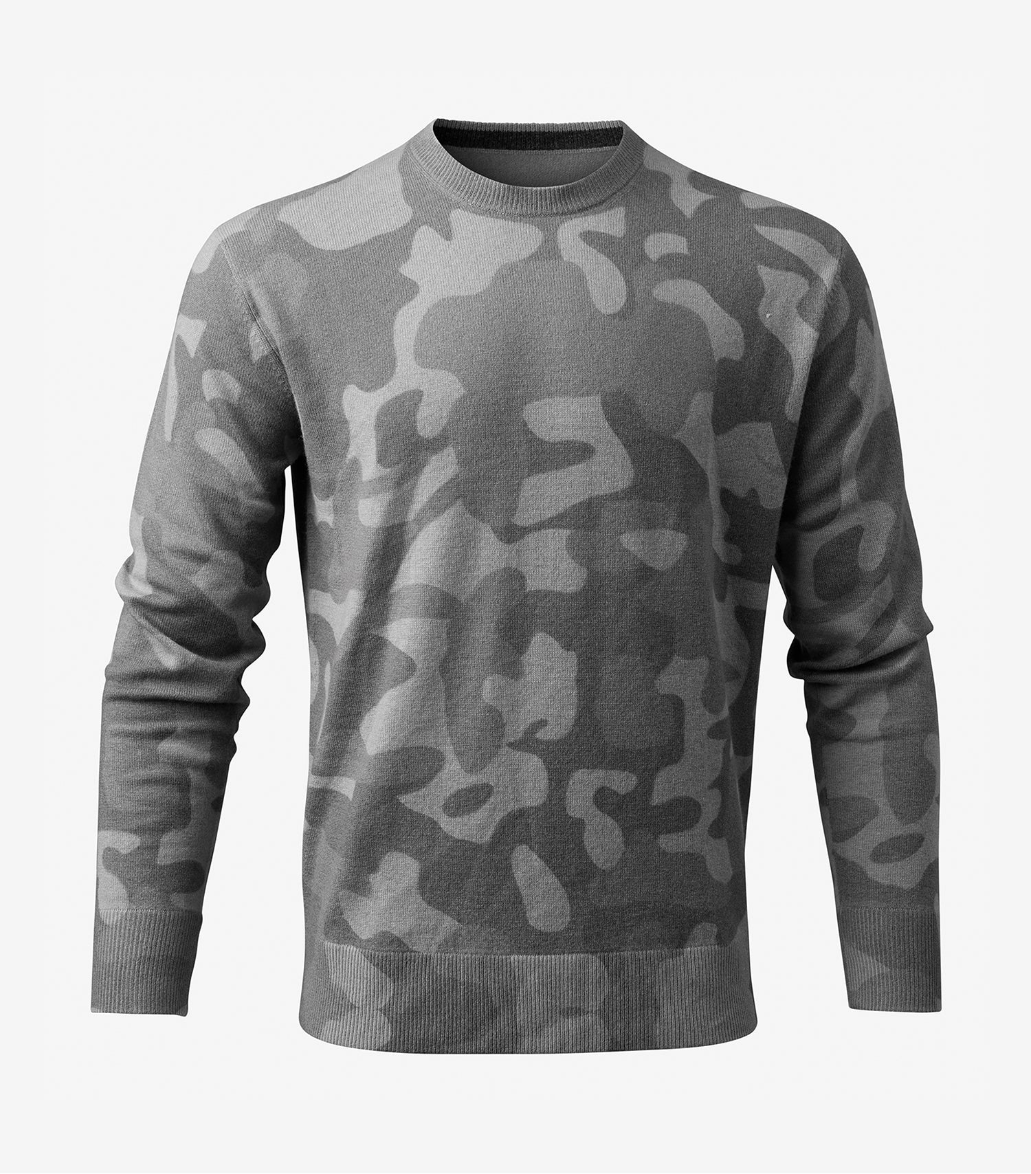 Sero Cashmere Sweater - Grey Camo