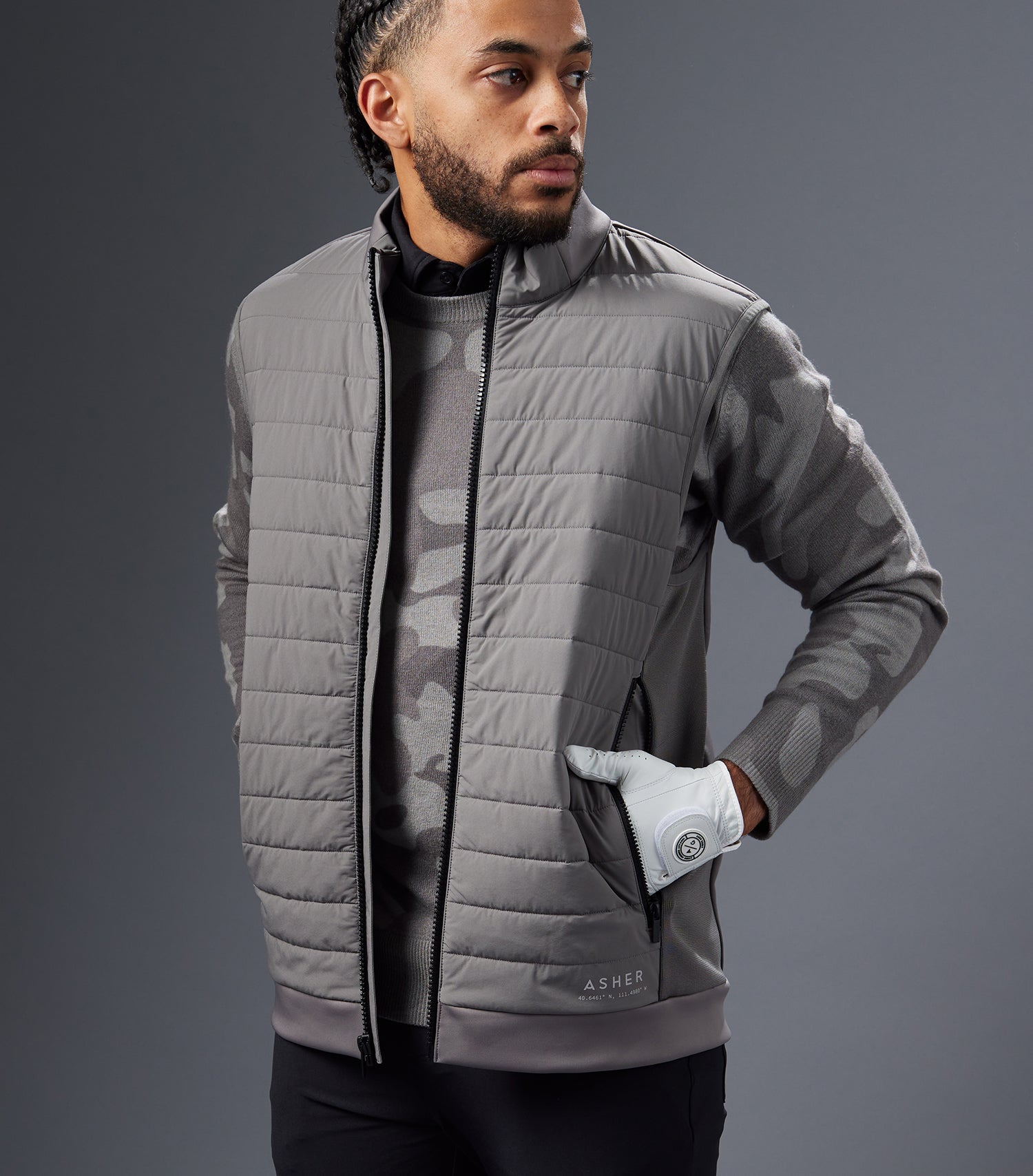 Sero Cashmere Sweater - Grey Camo
