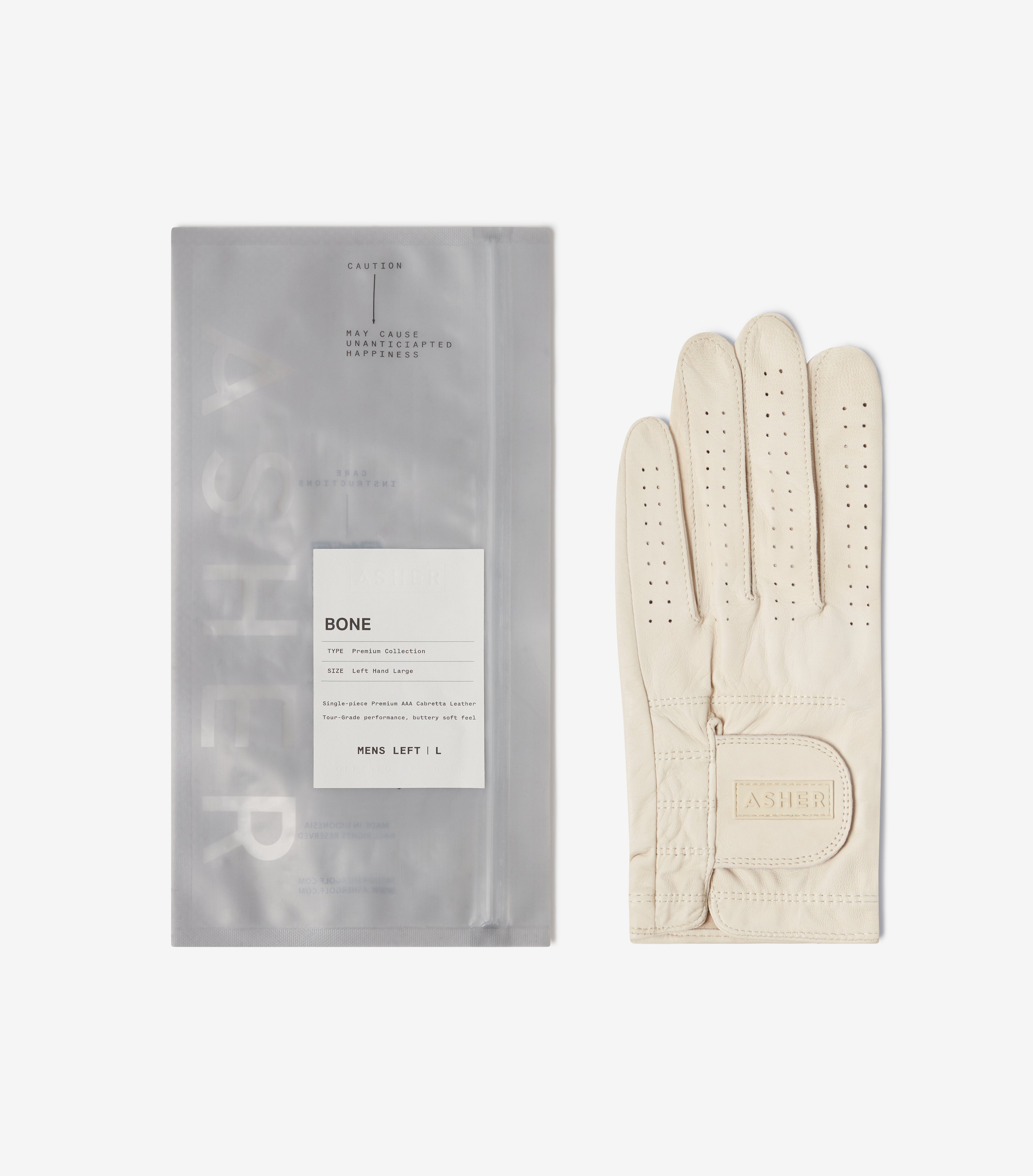 Women's Major Golf Glove - Bone