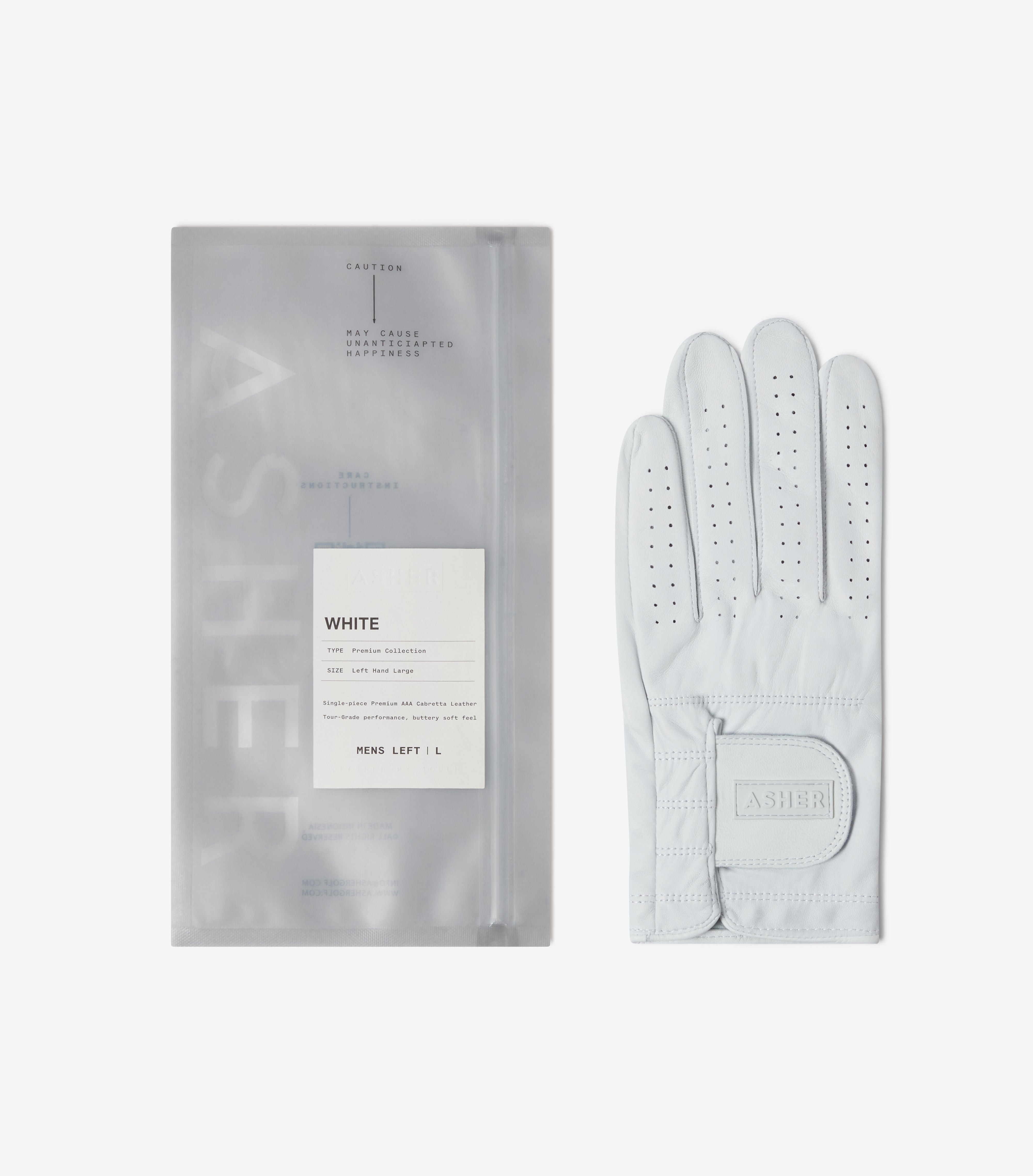 Women's Major Golf Glove - White
