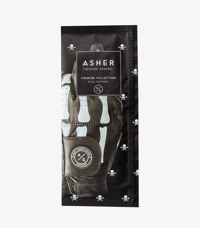 Black DeathGrip - Premium | Best Golf Gloves | Asher Golf